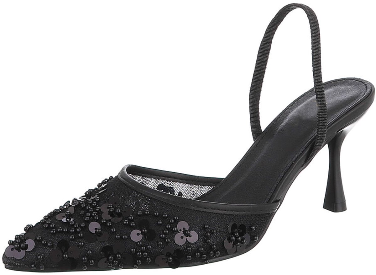 Slingback pumps - bloemdetails - dames Mt:39