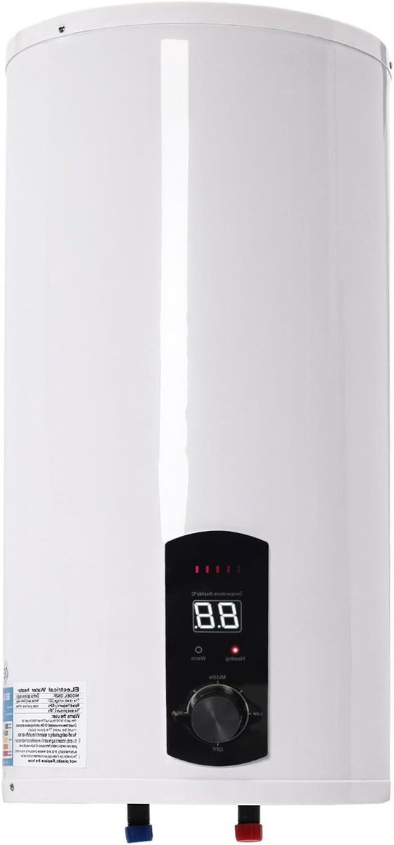 Elektrische Boiler - Warmwaterketel - Douchen - Snelle Verwarming - 80 Liter - Wit