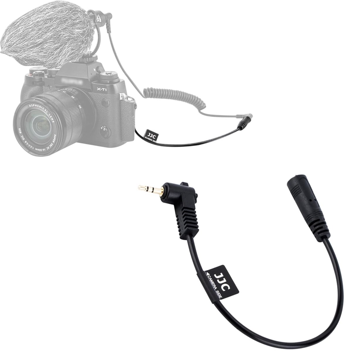 SnelShoppen - 3.5mm Vrouwelijke Naar 2.5mm Mannelijke Microfoon Audio Adapter Kabel Voor Fuji Camera's - Compatibel Met X100VI, X100V, X100F, X100T, X