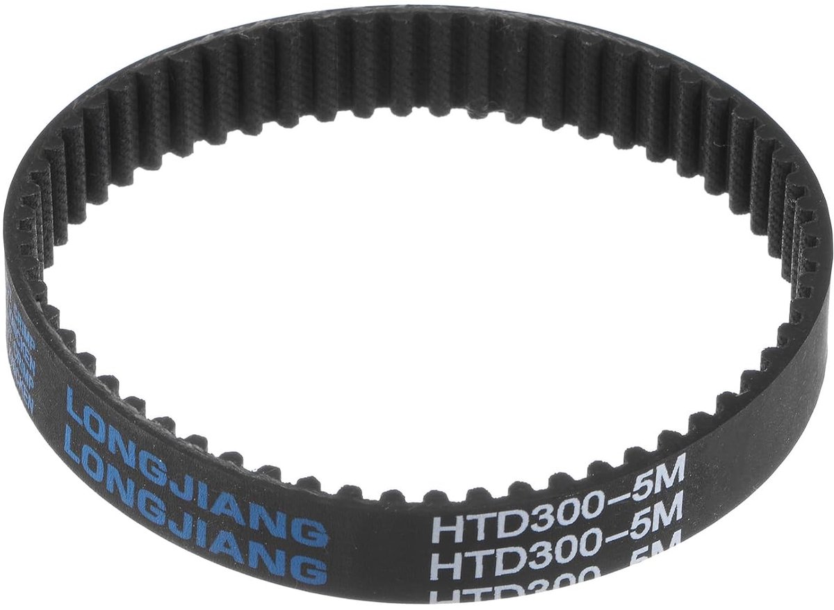 SnelShoppen - HTD5M-300 Rubber Timing Belt 60 Tanden Gesloten Lussen Aandrijfriem 15mm Breed, 300mm Omvang, Synchronously Belt voor Machines