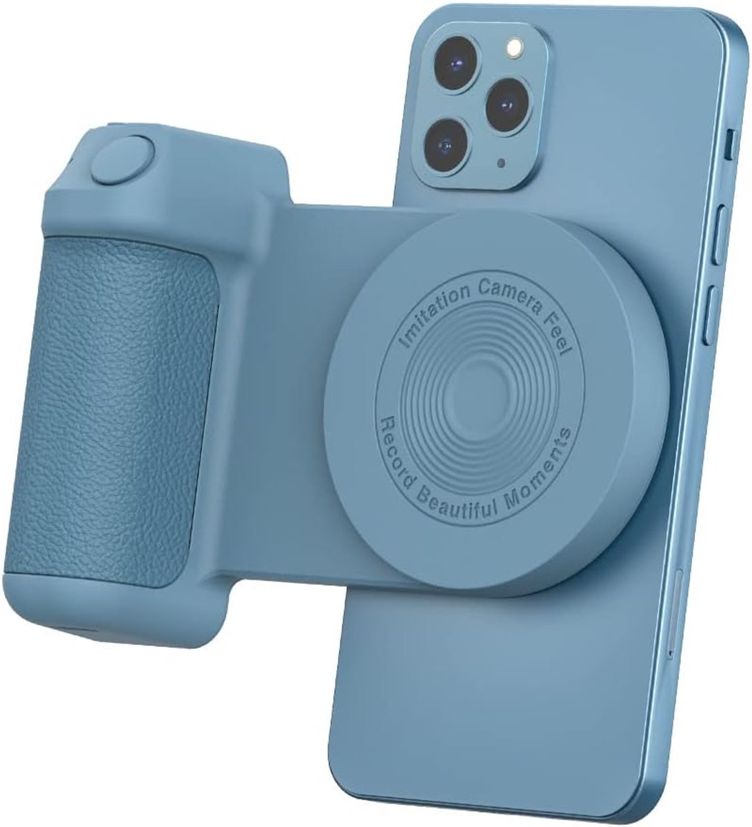 SnelShoppen - Magnetische Camera Handgreep BT Beugel, Mobiele Telefoon Grip Smartphone Handvat Fotohouder, Smartphone Camera Mobiele Telefoon Afstands