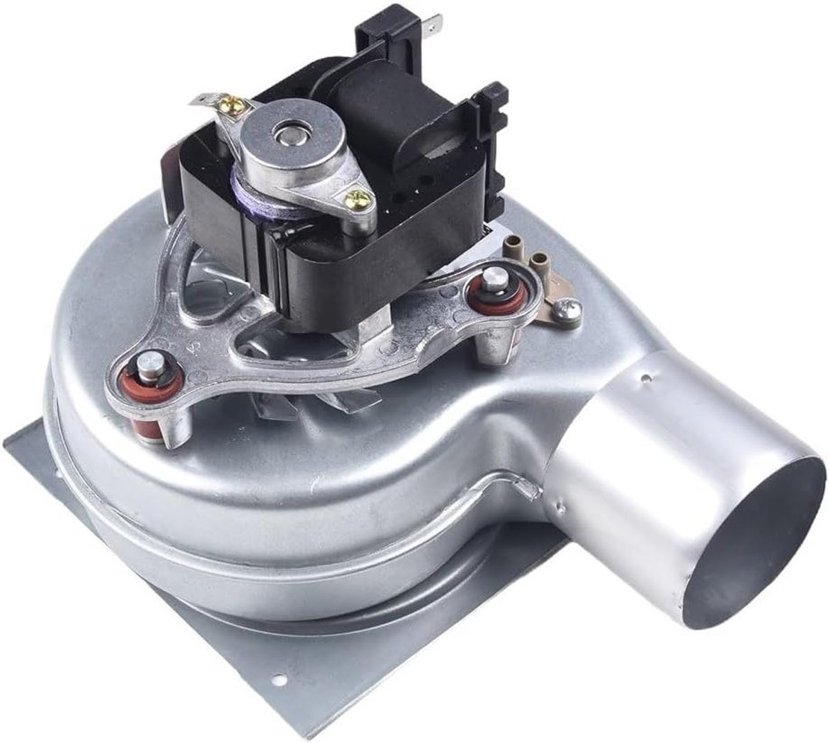 Open Haard Ventilator - Kachel Fan - Warmte Verspreiden - IJzeren Constructie - 15 x 15 x 5 cm - Zilver