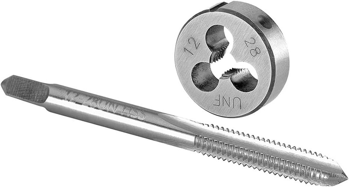 SnelShoppen - HSS 12-28 UNF Tap en 12-28 UNF Draad voor Muilwerk, Hoge Kwaliteit, Duurzaam, Geschikt voor Diverse Metalen, Maken en Herstellen van Man
