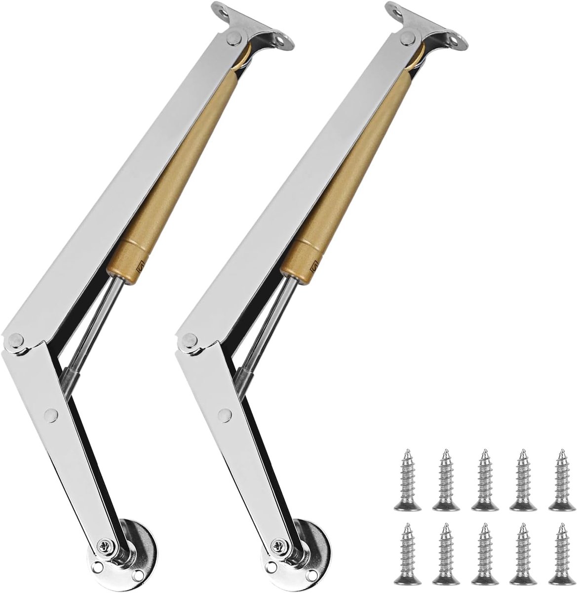 SnelShoppen - 2 Stuks Gasveer 200 N/PC voor Deksels, Soft-Close Scharnieren, Lidbevestigingen, Geschikt voor Speelgoedbox, Tatami en Ventielen