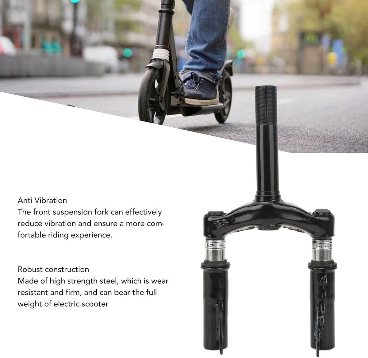 SnelShoppen - Voorvork voor Elektrische Scooter, Anti-vibratie Vervangingsonderdeel voor Segway MAX G30 G30D, Robuuste Stalen Constructie, Duurzaam en