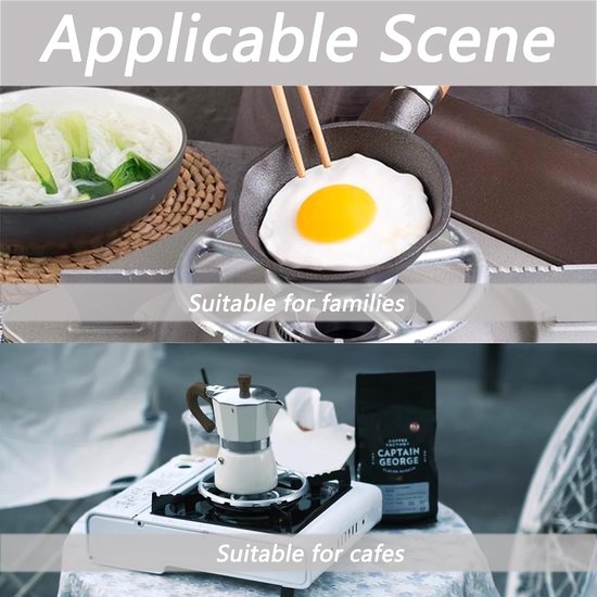 Dailygoods- Gasfornuis met Oven - Gaskookplaat - Wok Ring Opzetstuk - Pannendrager - Ovenhouder - Robuust en Duurzaam Materiaal - Fornuisaccessoire van Dailygoods — afbeelding 2