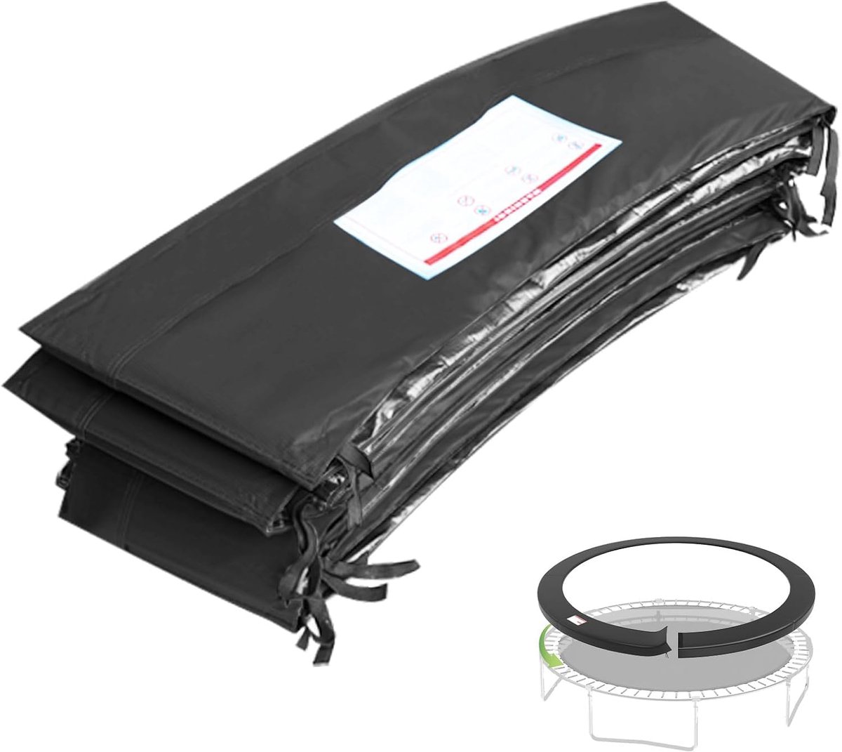 SnelShoppen - Trampoline Randhoes 305 cm, Beschermhoes en Framehoes, UV-bestendig, Scheurbestendig, Waterdicht, Weerbestendig, met EPE Schuim, voor Tu