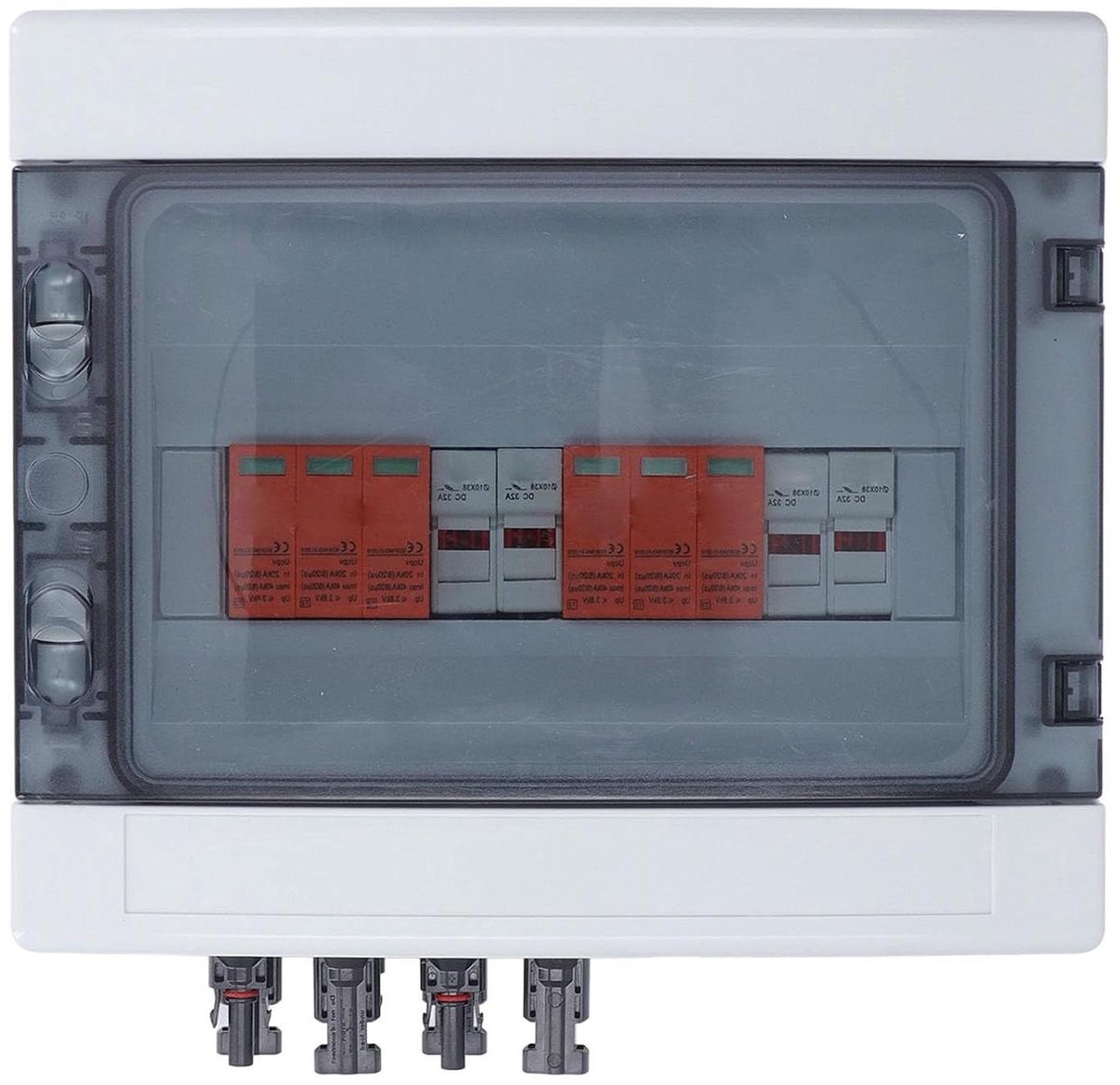 PV Combiner Box - Zonne-energie Box - Zonnepanelen Beveiligen - IP65 Waterdicht - 31 x 30 x 21 cm - Grijs