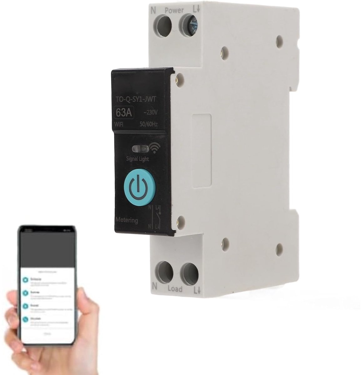 Din Rail Circuit Breaker Smart WIFI Switch Wireless Mobile Phone Remote Control 3 Timing Modes Home Appliance Function - ShopVlot