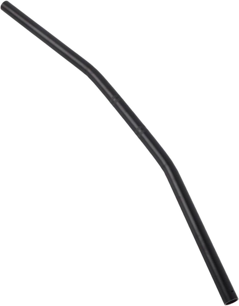 SnelShoppen - Retro Motorfiets Handgreep 22mm - Bending Stuur met Sleuf voor Trekbalk - Zwart Hoogwaardige Ijzer - 7/8 Inch Vintage Stuur voor Motoren