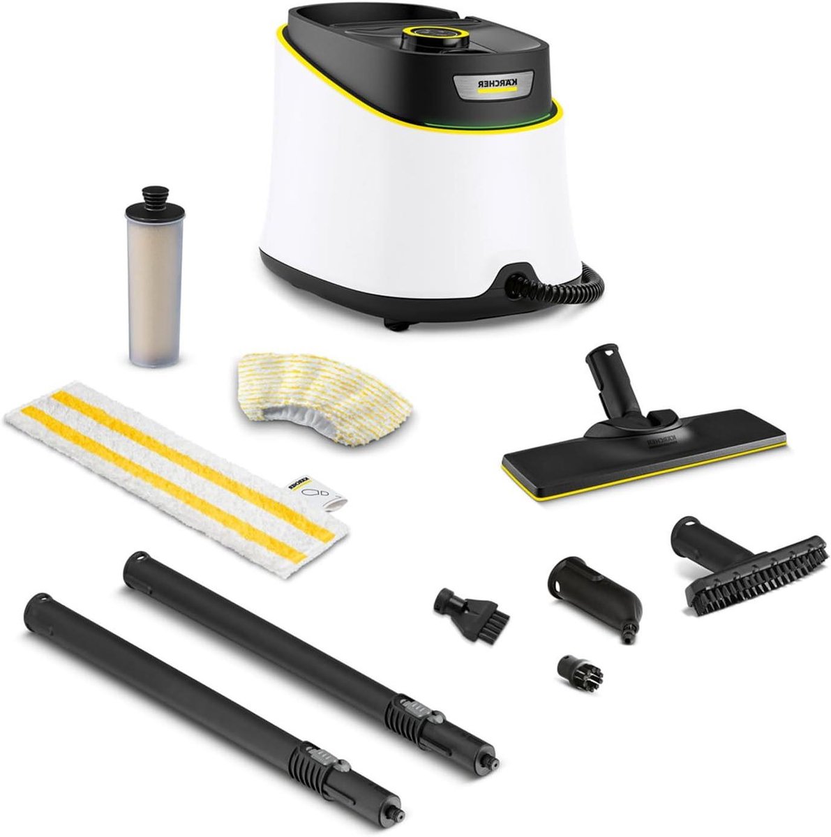 Stoomreiniger - Stoomapparaat - Hygiënisch reinigen - Snel opwarmen - 1 Liter reservoir - Wit
