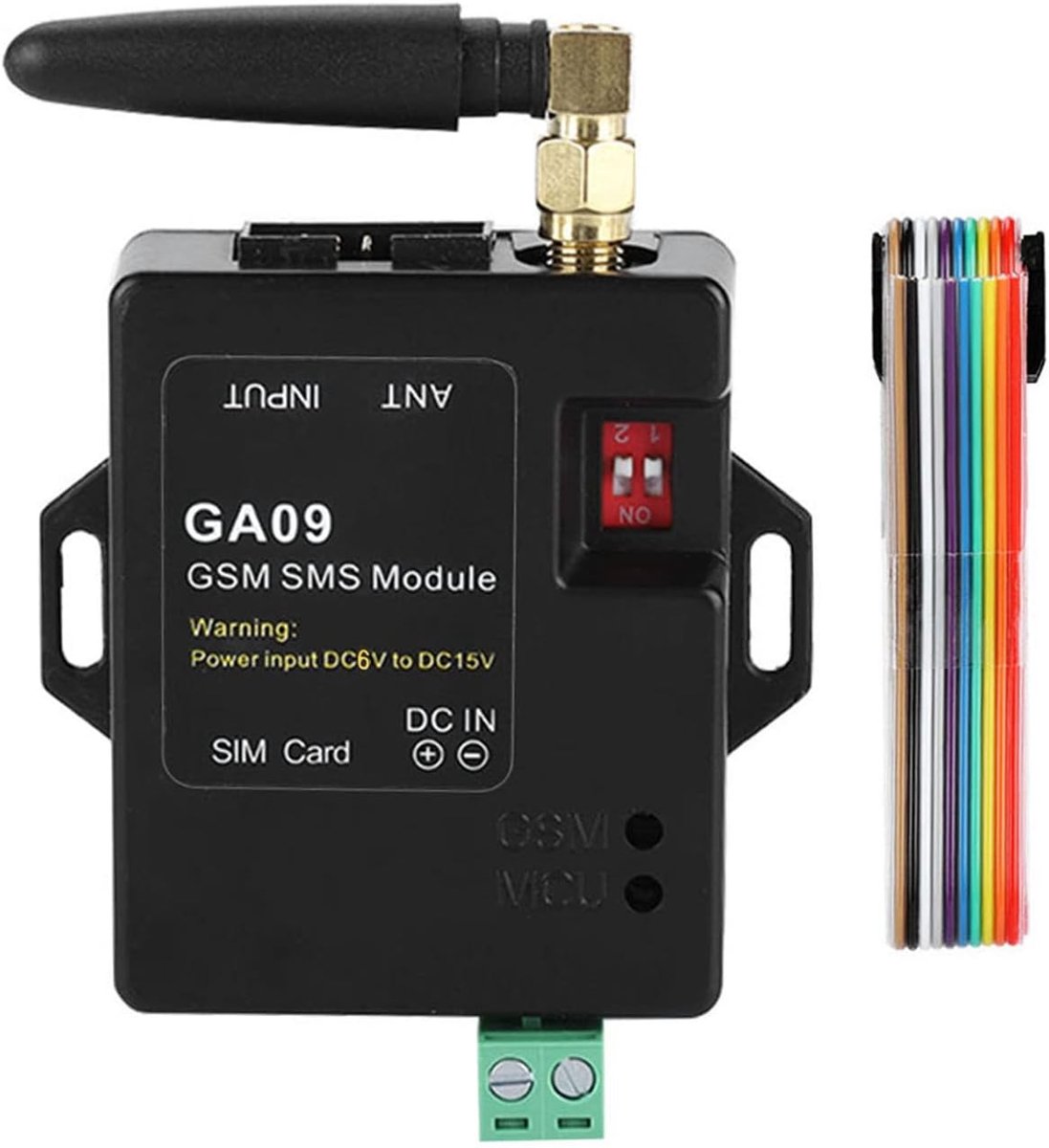 SnelShoppen - Mini 8 CH Draadloos GSM Alarm Systeem met Hoge Gevoeligheid en SMS Alarmfunctie voor Deur en Raam Beveiliging - 1 Stuk