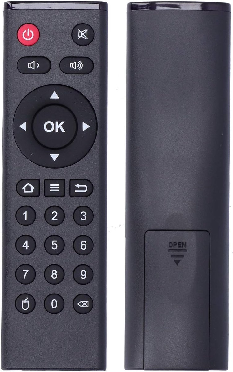 SnelShoppen - TX6 Afstandsbediening Vervanging voor Android TV Box - Geschikt voor TX5 Max, TX3 Max, TX6, TX92 - Hoogwaardige ABS + Siliconen Knoppen