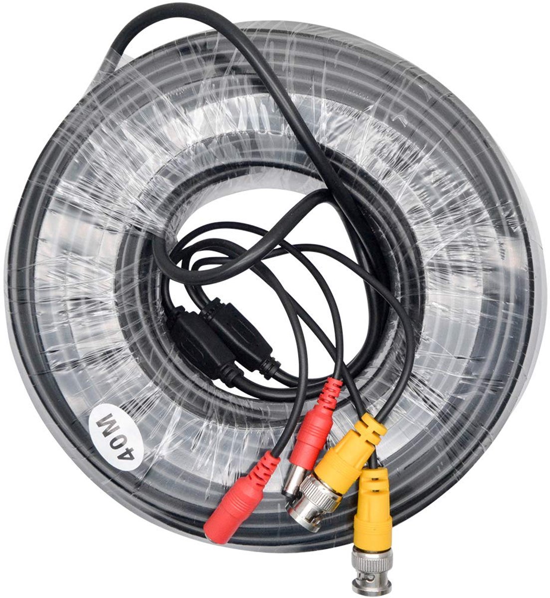 SnelShoppen - 30M BNC Video Power Kabel RCA DC Verlengkabel voor CCTV Camera DVR Beveiligingssysteem Kit - Professionele Beveiligingskabel