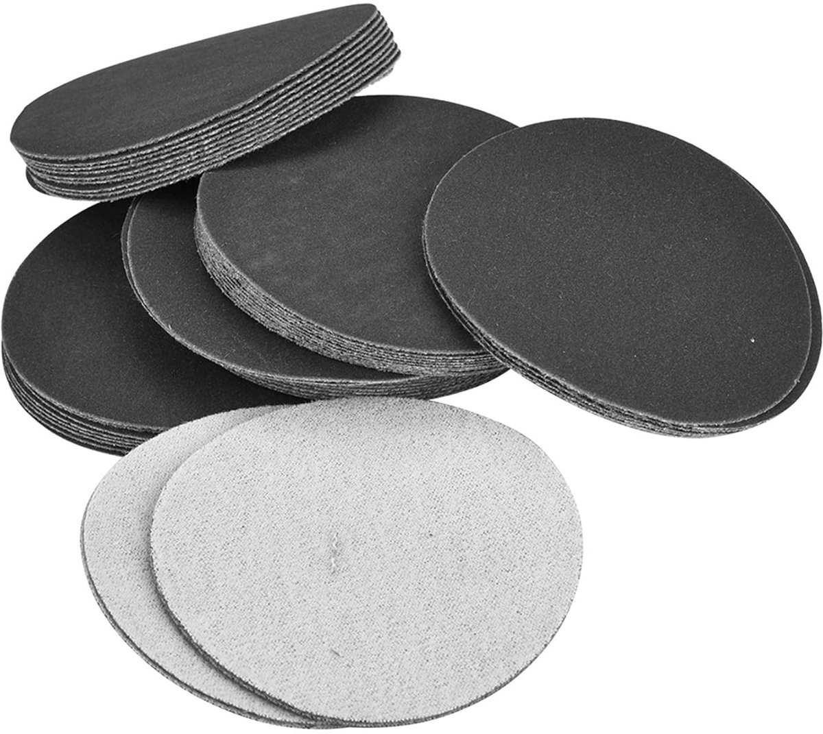 SnelShoppen - Schuurdiscs 75 mm, 50 stuks, Schuurpapier pads, Polijstschijven 400#, Professionele slijtagebestendigheid, Voor houtbewerking en meer