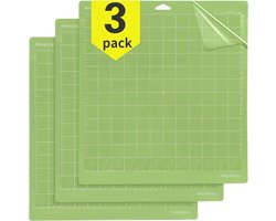 SnelShoppen - OSDUE Zelfklevende Vervang Cutting Mat voor Cricut Maker 3/Explore One/Air 2, Duurzame Dubbelzijdige Zelfherstellende Snijmat (12 x 12 I