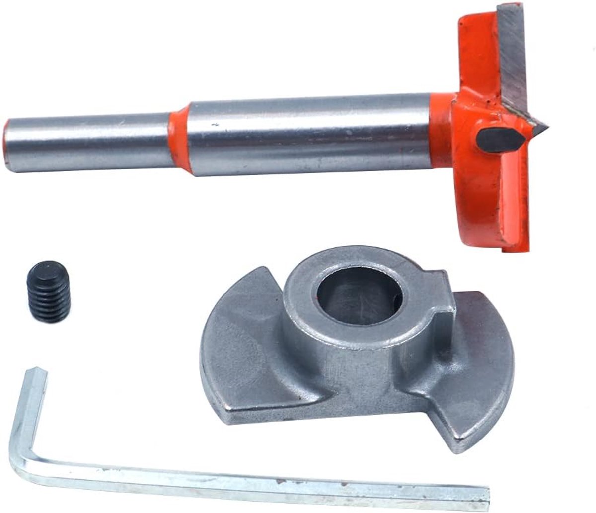 SnelShoppen - Hinge Jig Boorgids Set 35mm, Verborgen Scharnier Boorgids voor Houtbewerking, DIY Gereedschap Set voor Deurscharniers en Deursloten