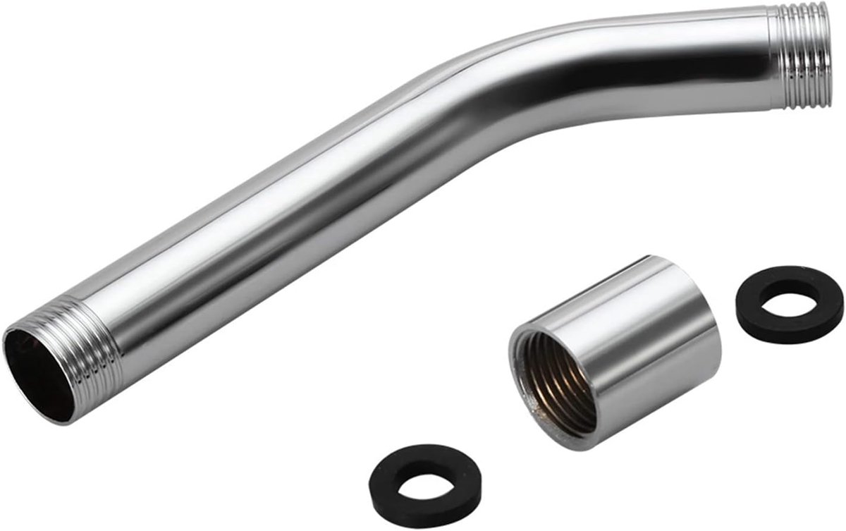 SnelShoppen - Roestvrijstalen Douchearm, Doucheverlengingspijp, Handdouchekop Verlengingsarm G1/2 Inch Draad, Wandmontage, Slijtvast en Elegant Design