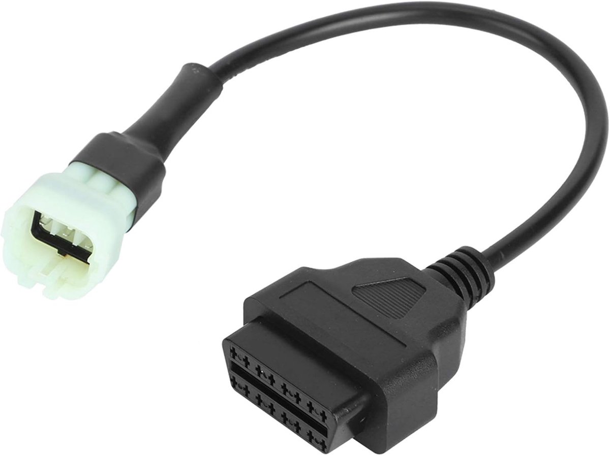 SnelShoppen - Engine Fault Adapter OBD Kabel voor KTM 690 Duke SMC Supermoto - 6-pins naar 16-pins - Duurzaam ABS Materiaal - Compact en Lichtgewicht