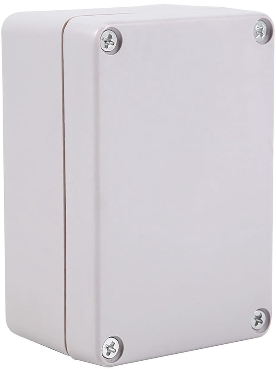 SnelShoppen - IP66 Waterdichte Elektronische Behuizing - ABS Kunststof Junction Box - Bestendig Tegen UV en Veroudering - 100x68x50mm - Grijs