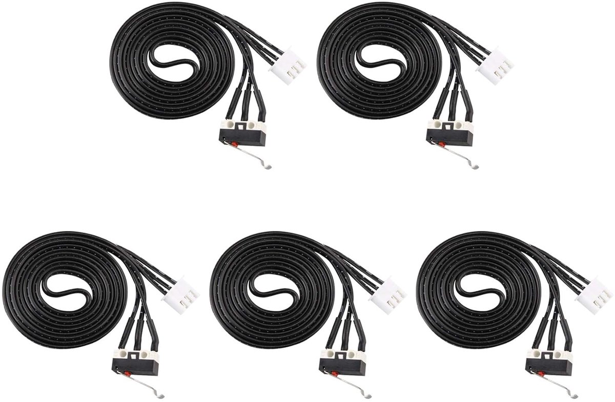 Limit Endstop Module - 5Pcs Mechanische Microschakelaar - Met 80cm Connector Kabel - Voor 3D Printers - ShopVlot