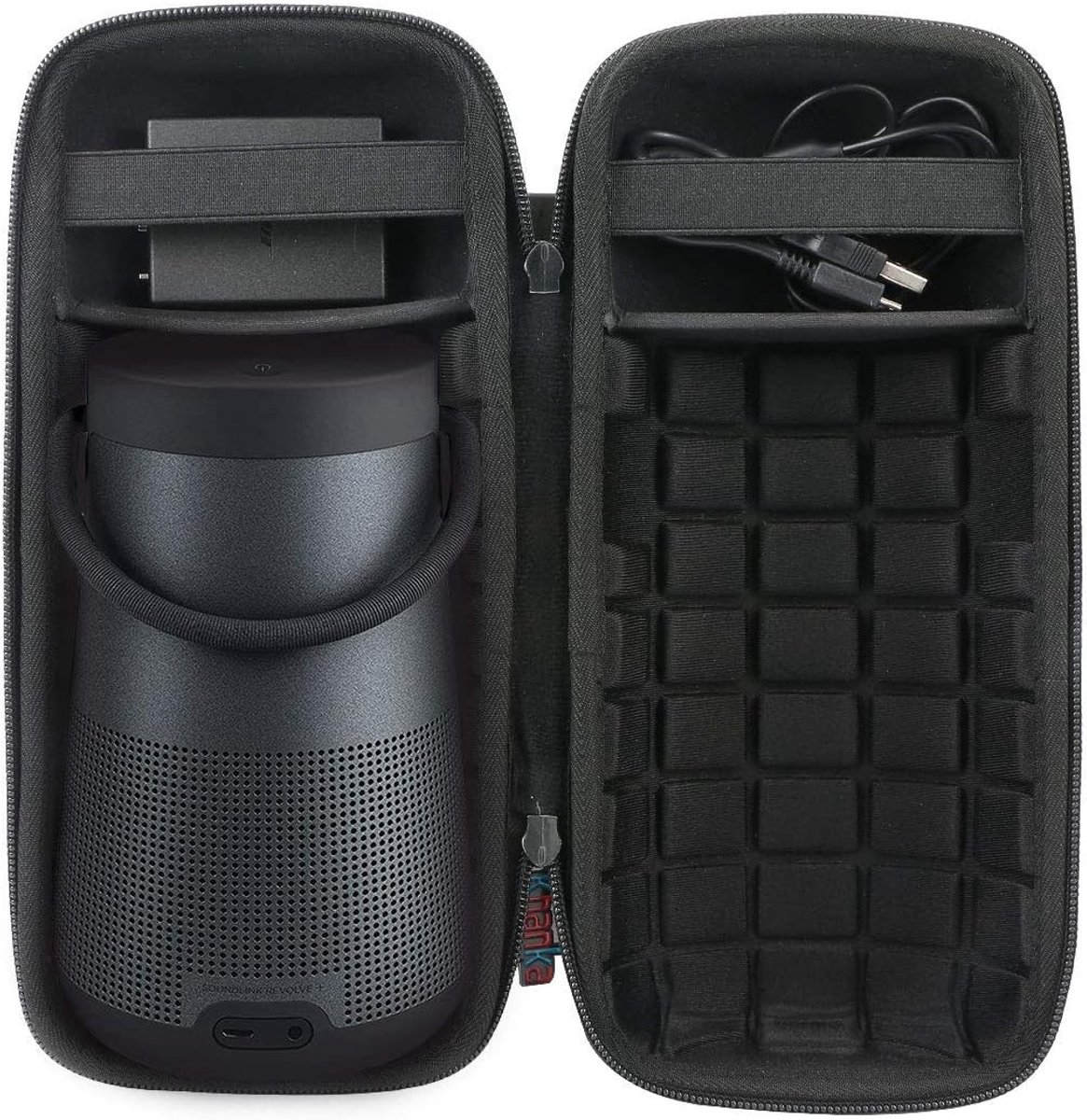 Draagbare Reis Tas voor Bluetooth Speaker - Bescherming voor Bose SoundLink Revolve+ Plus en Accessoires