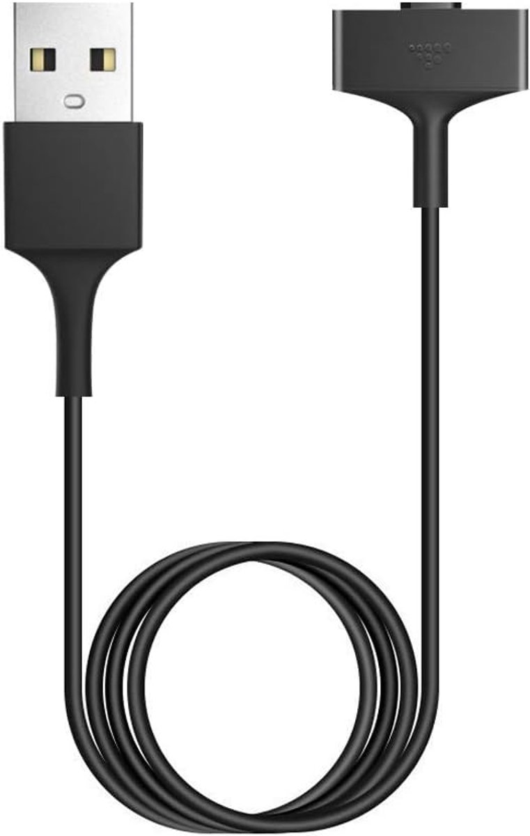 SnelShoppen - Vervangende Oplaadkabel voor Ionic Smartwatch - USB Snellader & Synchronisatie - Zwarte Kabel - 1 Meter