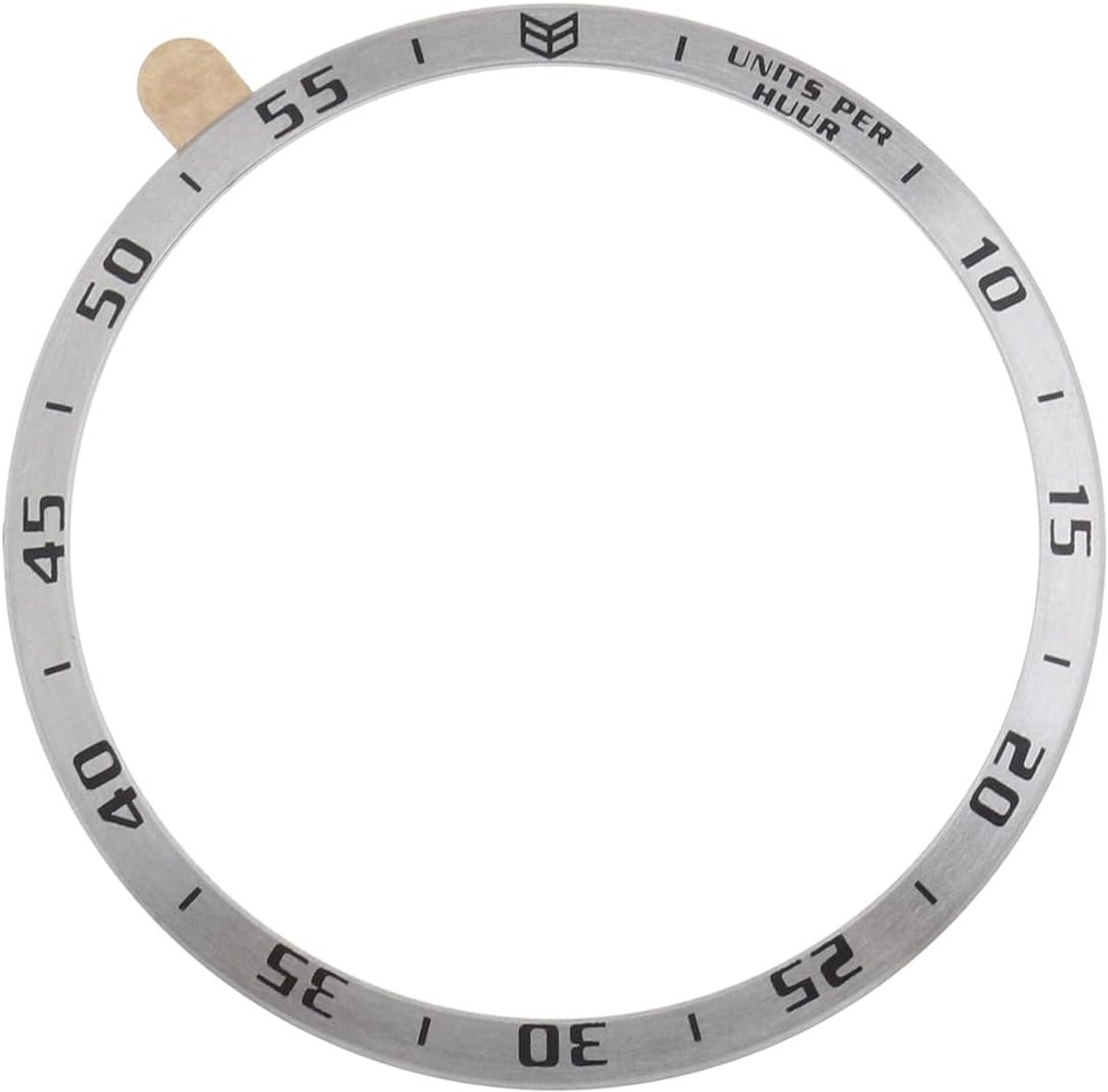 SnelShoppen - Bezel Sticker Ring Voor Samsung Galaxy Watch 3 - Anti-Kras Beschermhoes - Stijlvolle Rvs Bezel Cover - 45mm - Hoogglans Polijsting - Ele
