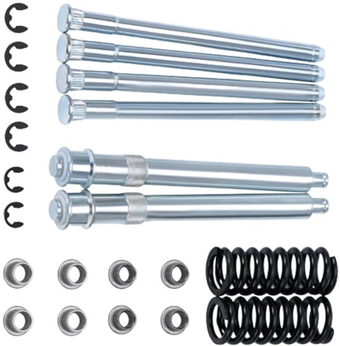 Deurscharnier Reparatieset - Deurscharnier met Veer - Bushing - Compatibel met Chevy - MPN's 12540326/15591898 - Afmetingen 13.5*1.4CM/14.2*1.9CM - Deurscharnierkit
