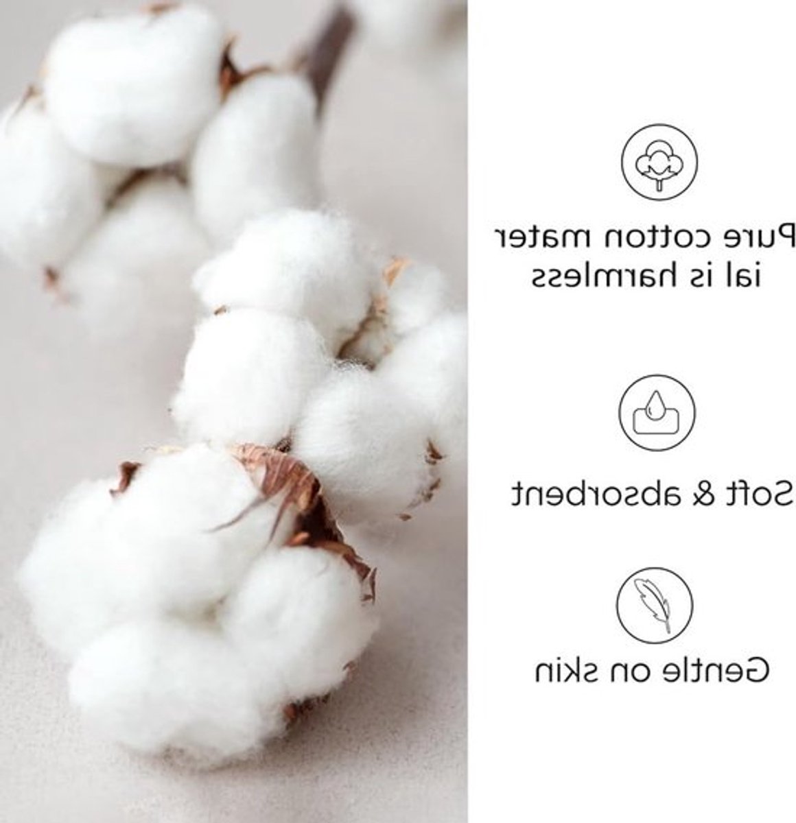 Witte ronde make-up wattenbollen, 300 stuks, ideaal voor reinigen, demaquilleren en huidverzorging