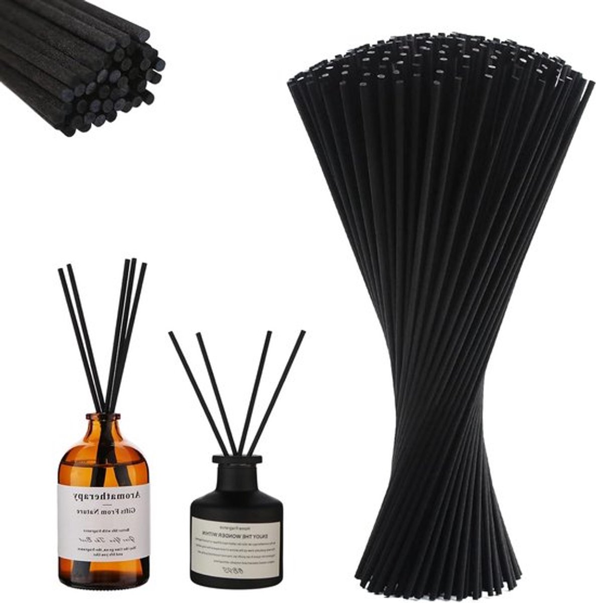 60 Stuks Grote Diffuser Stokken van 30 cm x 3 mm voor Geuroverdracht en Aromatherapie