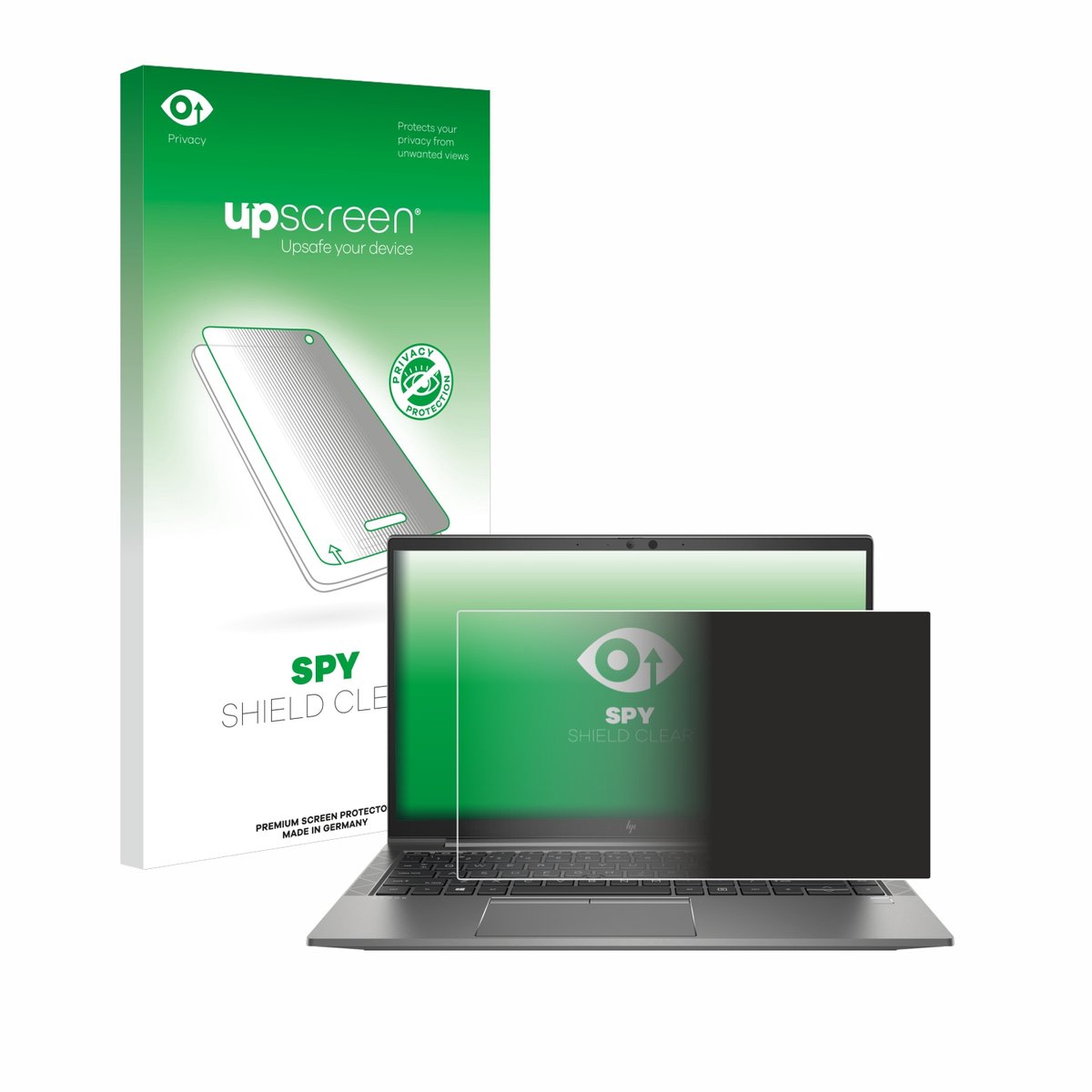upscreen - privacy screenprotector voor HP ZBook Firefly 14 G8 - Folie Beschermfolie Blauwlichtfilter