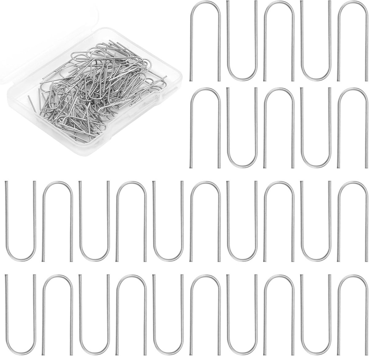 U-vormige brandnaalden 100 stuks - nichroom - hoge temperatuur - ideaal voor keramiek - ShopVlot