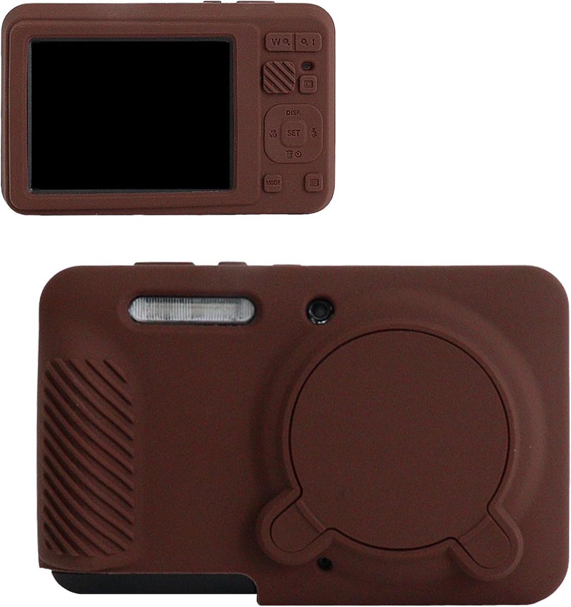 Camera hoes voor Kodak PIXPRO FZ55 - Zacht silicone - Met afneembare lenscover - Beschermt tegen krassen - ShopVlot