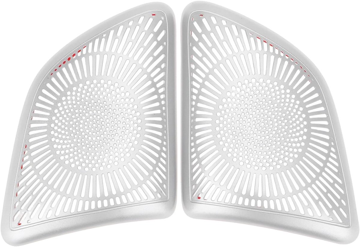 SnelShoppen - 2Pcs Auto Deur Audio Speaker Cover Geschikt voor Mercedes GLE W167/GLS X167 2020-2022 - Aluminium Legering - Stijlvol Design - Duurzaam