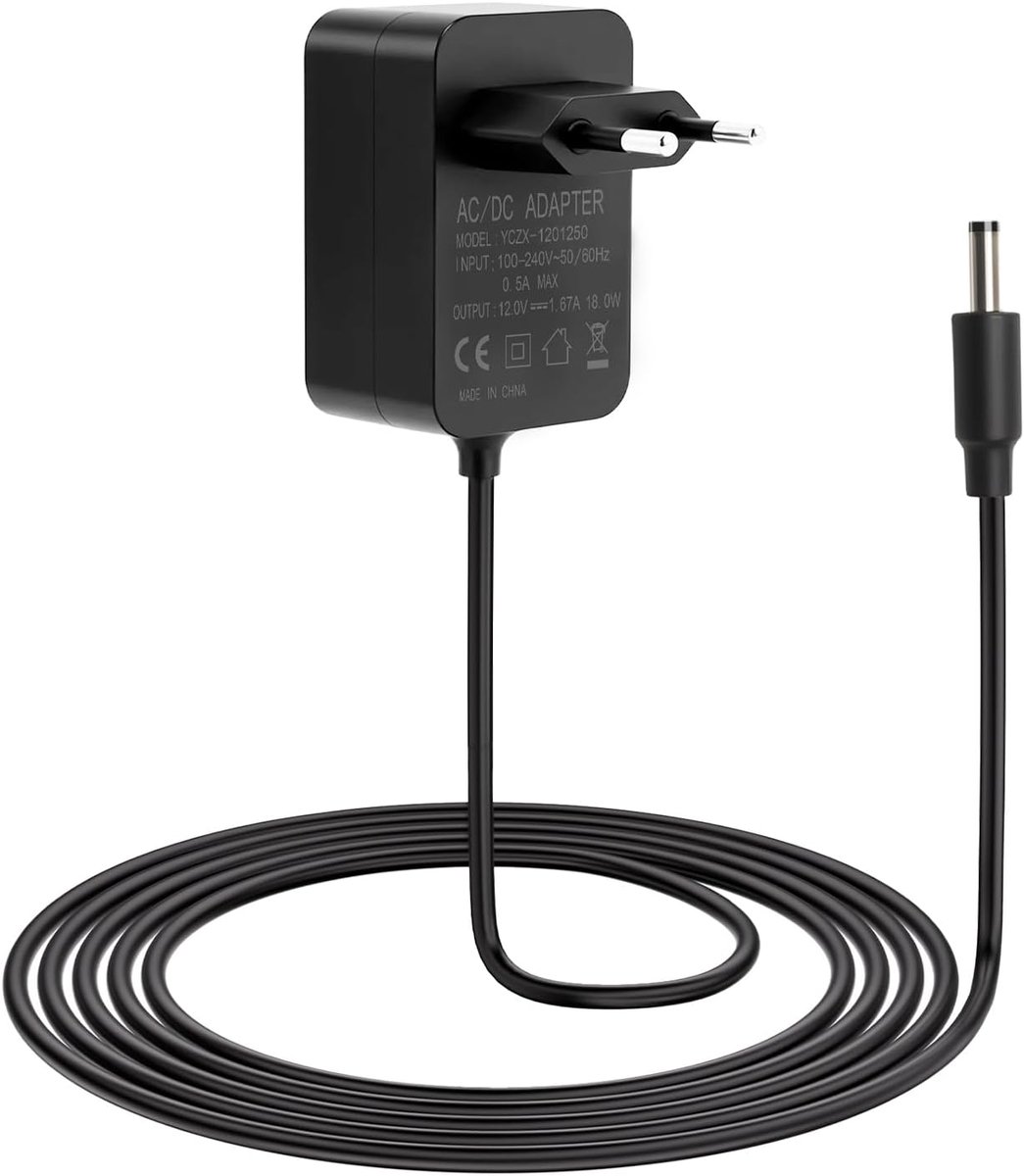 SnelShoppen - 30W Voedingsadapter Geschikt voor Echo Dot (3/4/5e Generatie) en Echo Show 5, 1.5 m Kabel, Wit, 18V 1.67A Lader voor Slimme Speakers en