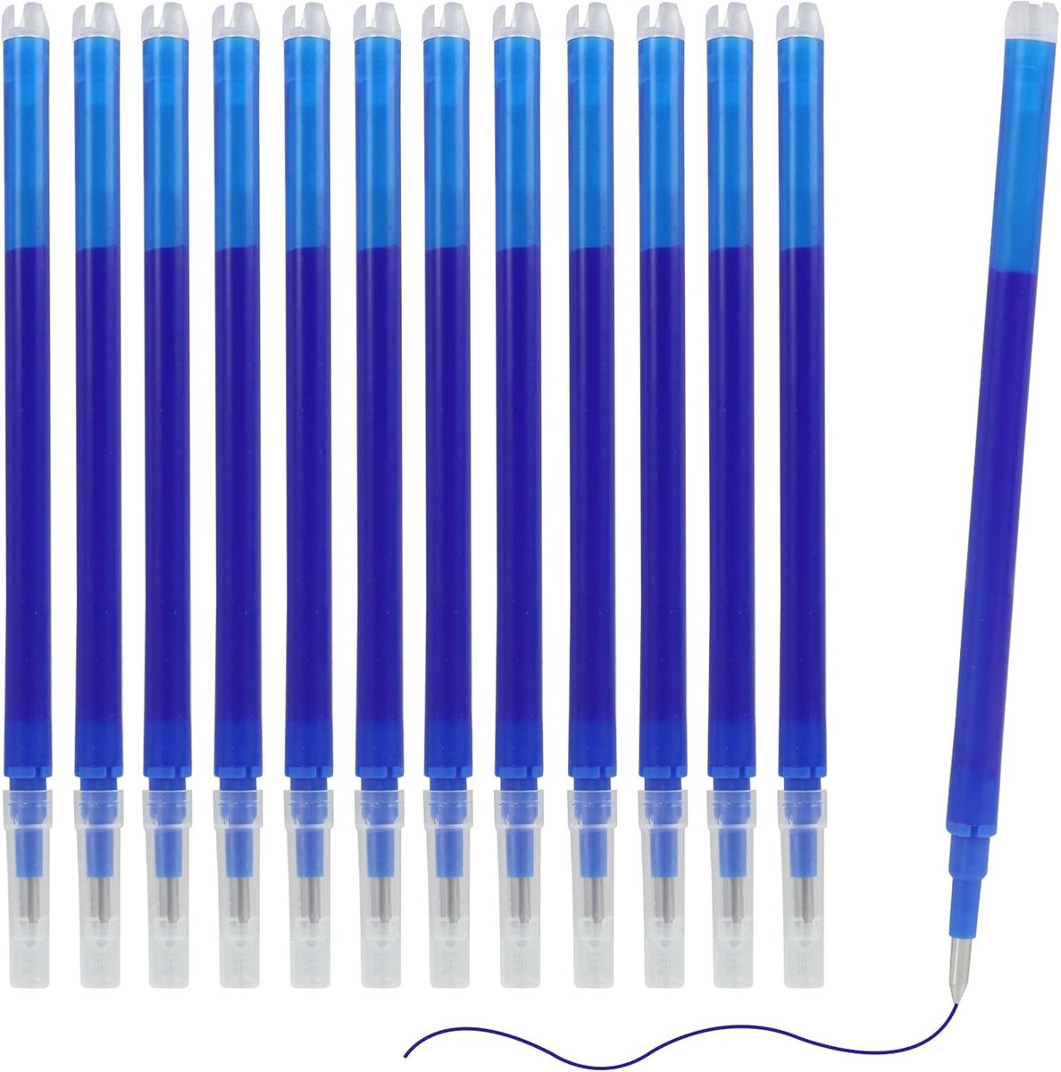 Pack of 12 Compatible with Pilot Frixion ballpoint pen, erasable, red, 0.5mm, 400m writing length, thermal ink, quick - ShopVlot