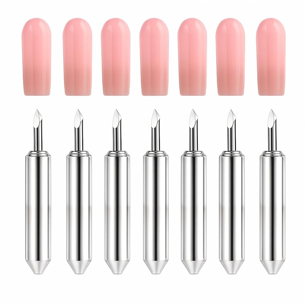 7 x Tungsten Steel Cutting Blades, Untreated, Central, Centered, Precise Spare Blade and Durable Blade, Replacement - ShopVlot