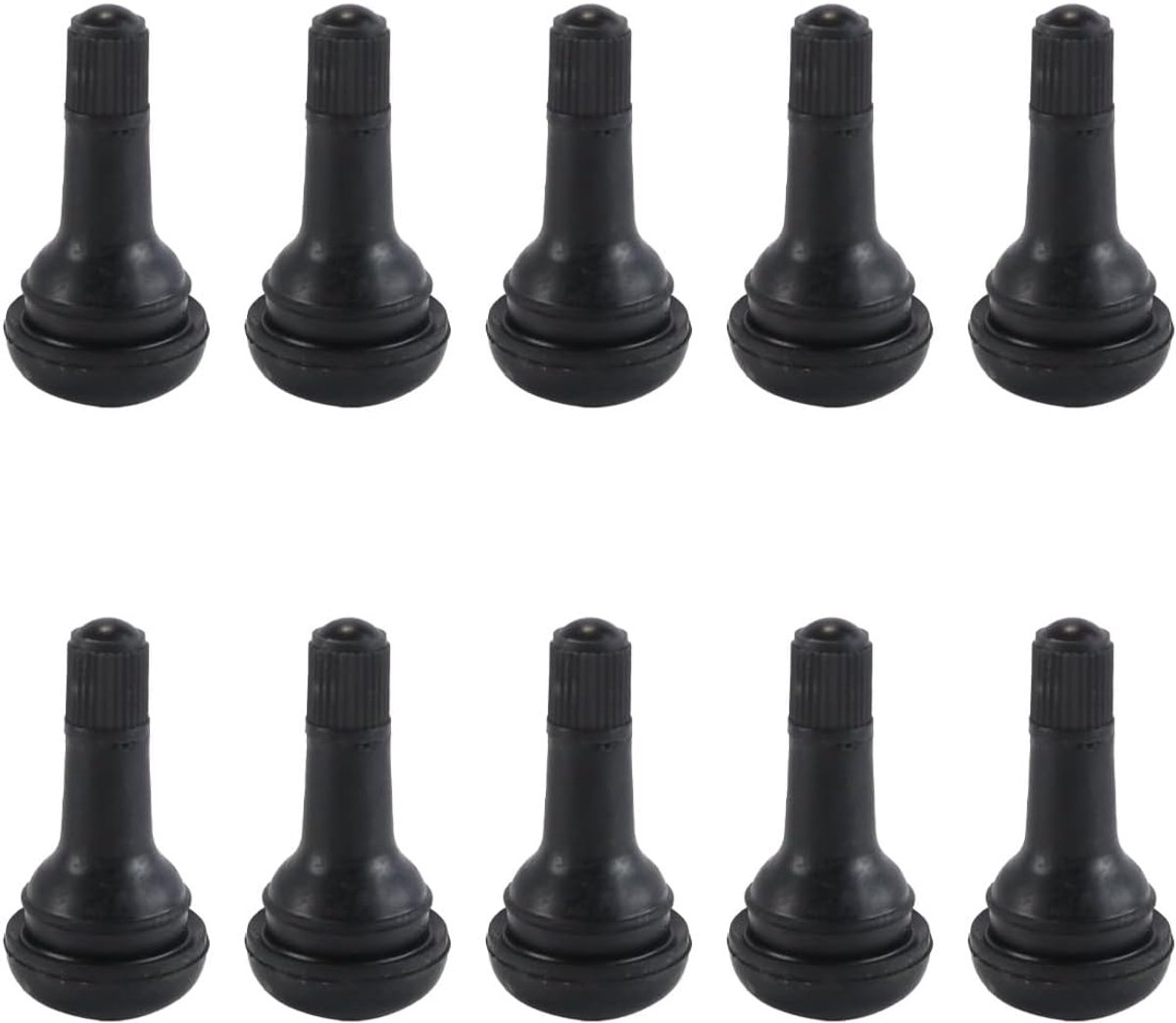 SnelShoppen - 10 Stuks Rubber Ventielhandgrepen TR415 voor Auto Motor Wielen - Snap-in Vervangonderdelen voor Tubeless Velgen - Duurzaam en Praktisch