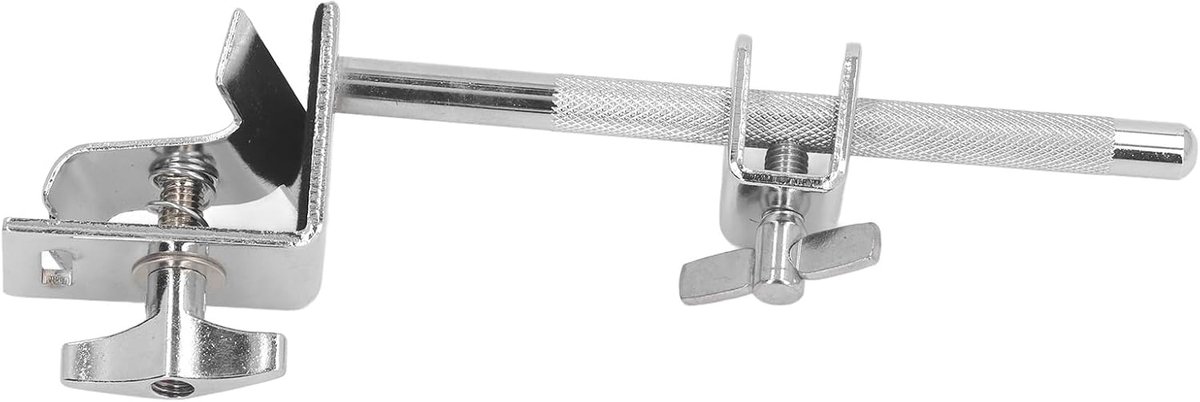 SnelShoppen - Cowbell Clamp Drum Cowbell Houder voor Basdrum - Stevige RVS Constructie - Eenvoudige Hoogteverstelling - Percussie Accessoire voor Prof