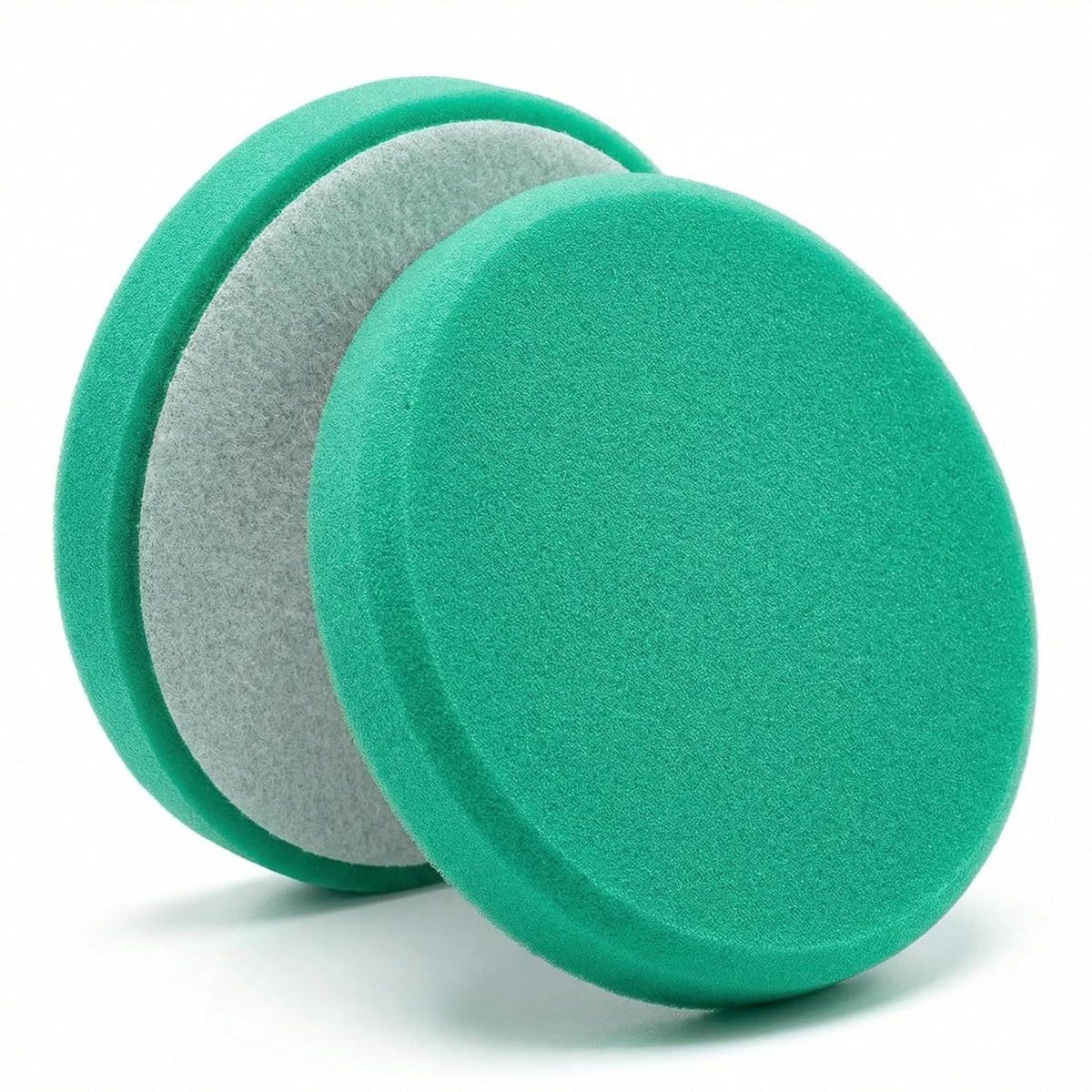 SnelShoppen - 2 Stuks Polijstschuim Schijven, Groen, 150mm Diameter, Voor Effectieve Polijsten, Geschikt Voor Vloeistof/Pasta/Poeder, Hoogwaardige Ope