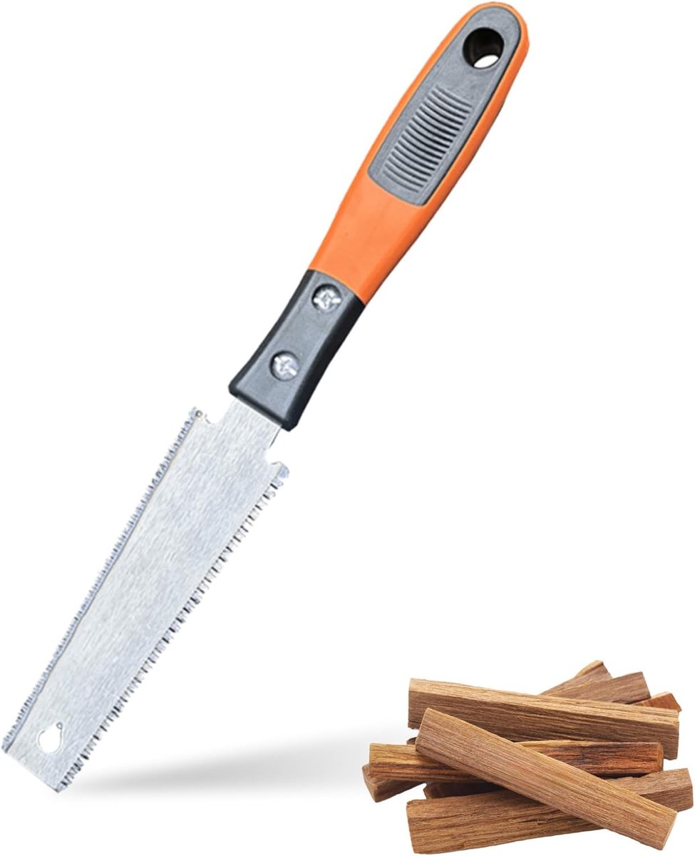 Japanese saw, wood saw, small double-sided saw, non-slip handle, pull saw, Japanese hand saw, fine saw, carbon steel - ShopVlot