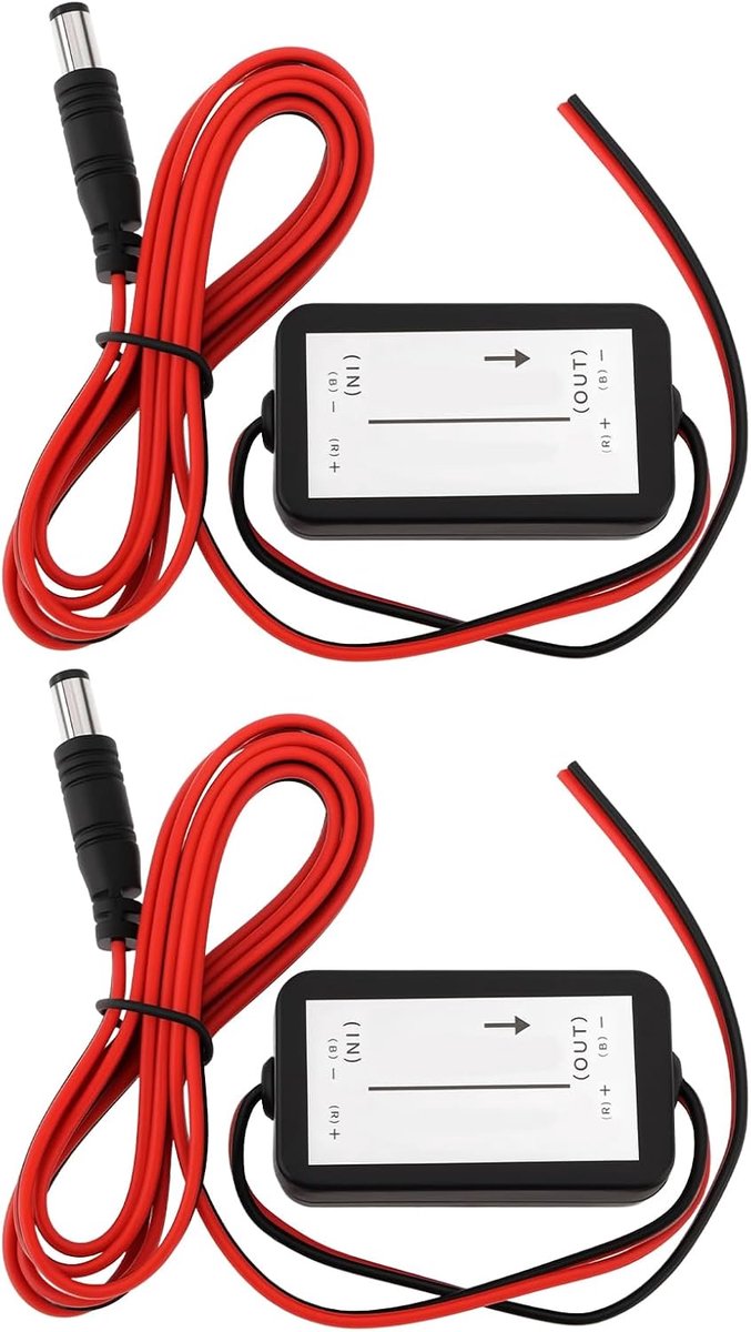 SnelShoppen - 2x 12V DC Voertuig Achteruitrijcamera Rectifier Stabiele Voeding Voor Achteruitrijcamera's - Betrouwbare Oplossing Voor Parkeren