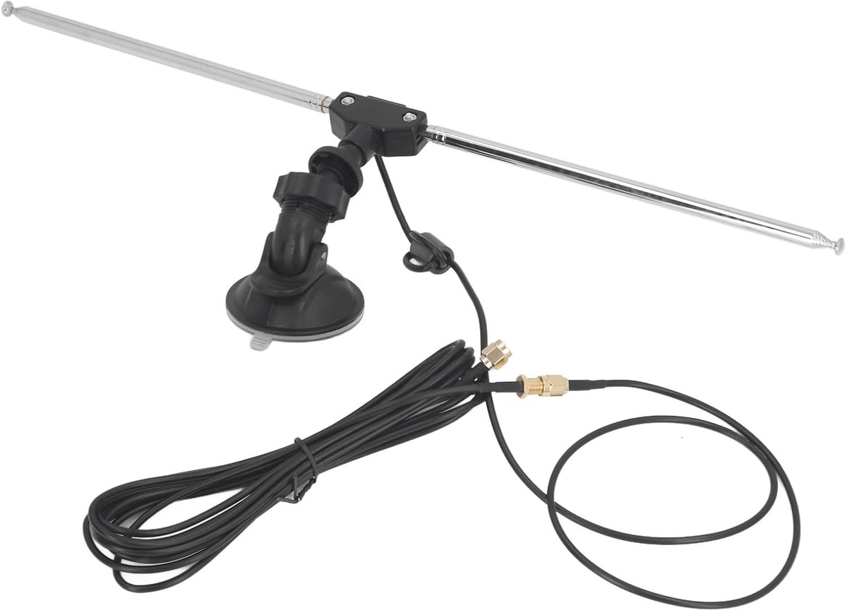 SnelShoppen - SDR Ontvanger Antenne Multipurpose Dipole Kit Kabel SMA Mannelijk Aansluitpunt Draagbare Telescoop Antenne voor Beginners Binnen Buiten