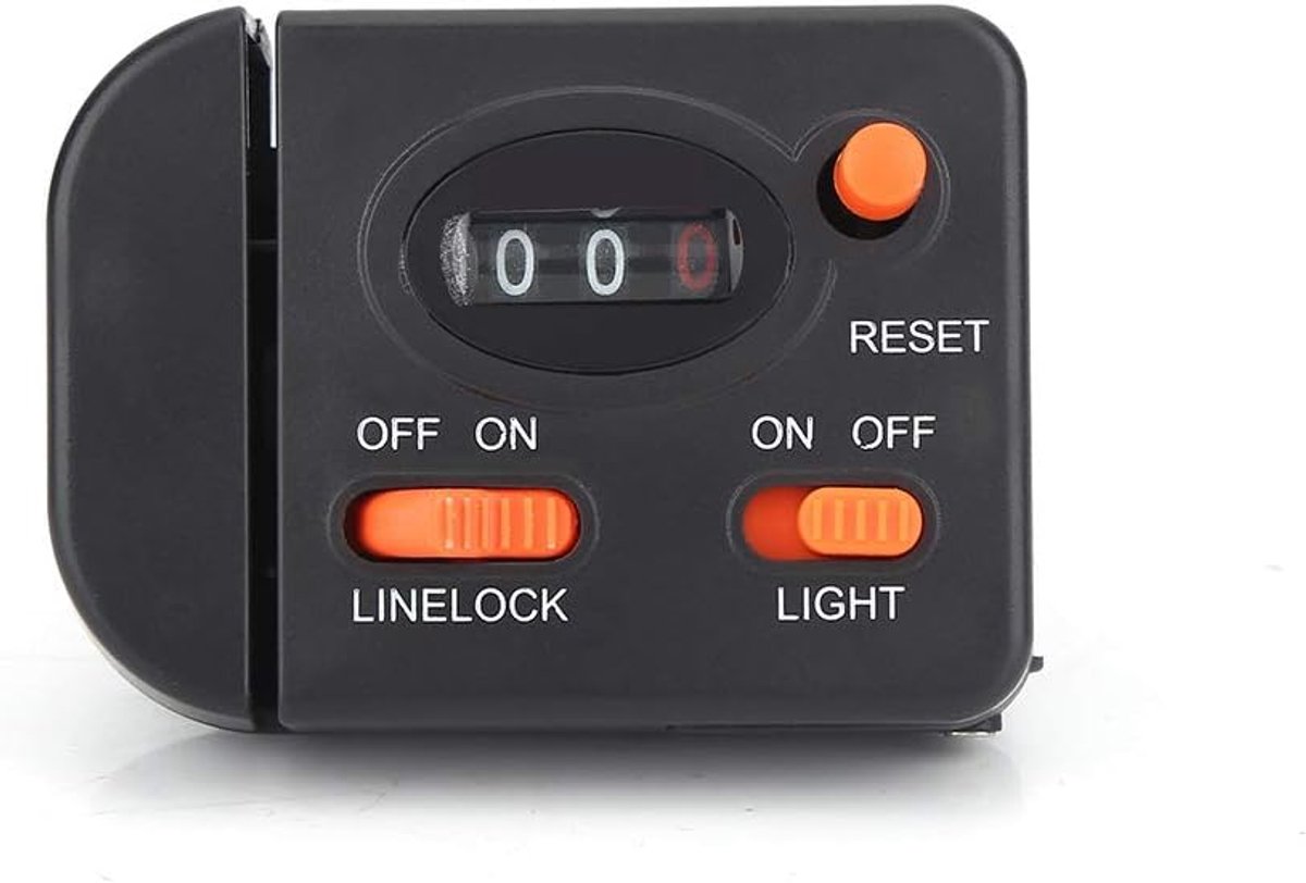 SnelShoppen - Vislijn Teller, Digitale Diepte Finder voor Vissen 0-99.9M, Professionele Clip-on Visstok, Geschikt voor 7-32mm Rod Diameter