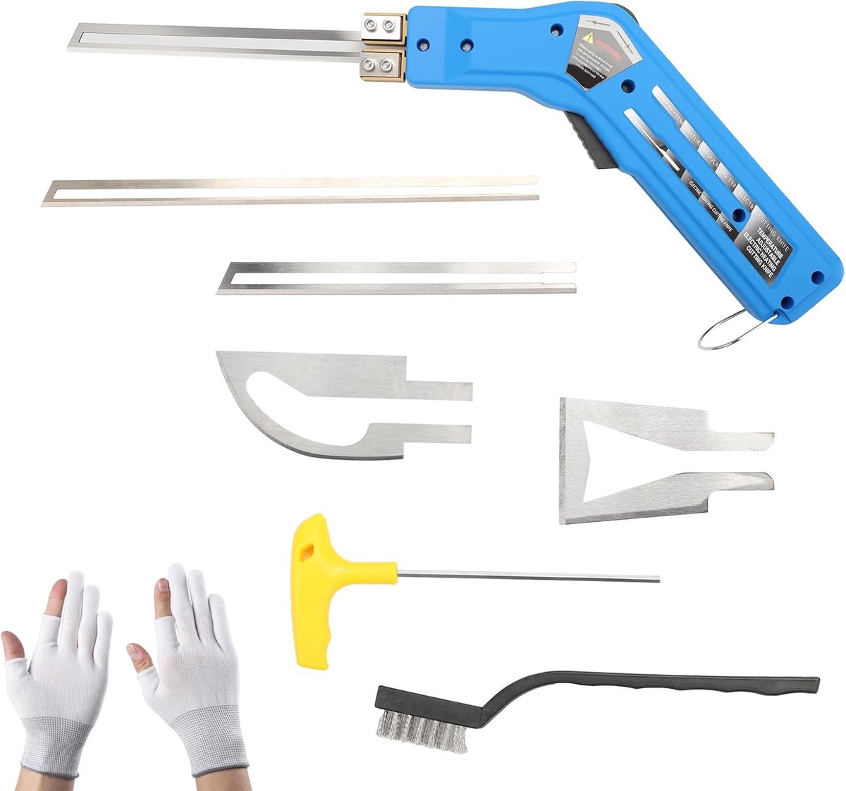 SnelShoppen - Elektrische Hitte Cutter 180W voor Schuim, 0-600℃, 220-240V, met 4 Professionele Messen, Handschoenen, Borstel en Engelse Sleutel - Perf
