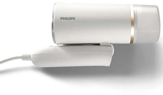 Philips Kledingstomer STH3020/10 - Opvouwbaar - Compacte Handstomer - Snel Warm – Lang Snoer - 1000 Watt - Incl Reistas - Wit