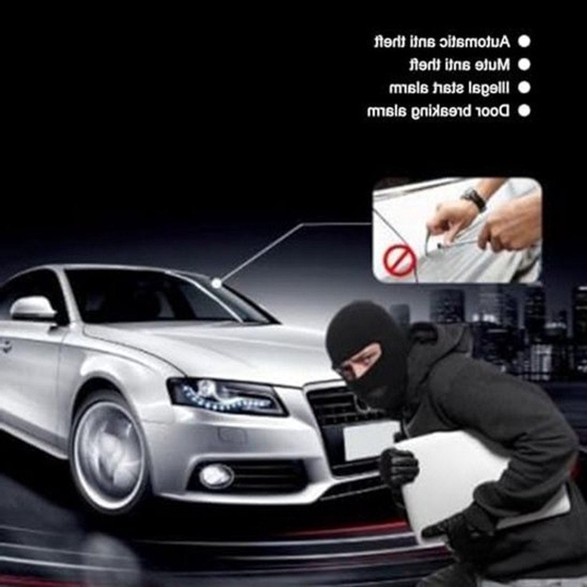Geavanceerd Diefstalbeveiligingssysteem voor Auto's met Afstandsbediening en Startfunctie voor 12V Brandstofvoertuigen