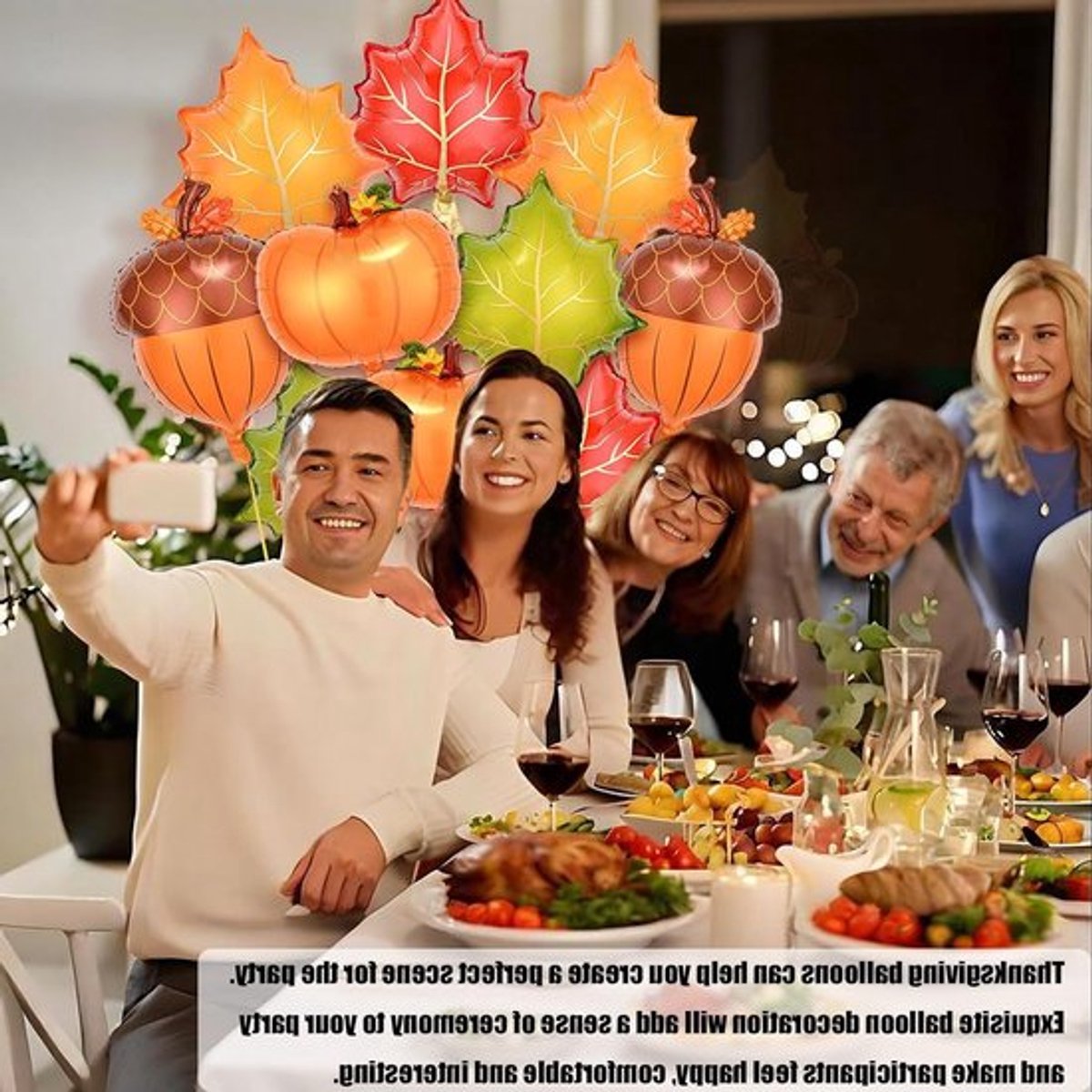 Herfstthema Ballonnen voor Feestdagen, Decoratie en Evenementen - Perfect voor Thanksgiving en Herfstfeesten