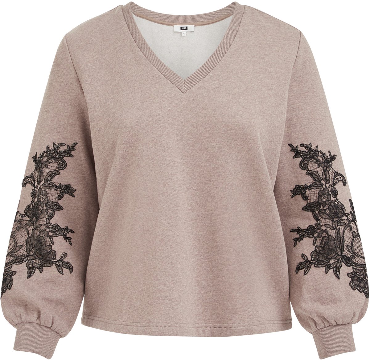 WE Fashion Dames sweater met embroideries - Curve